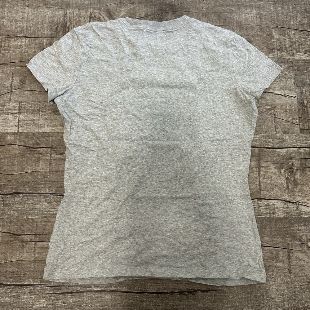 True Religion Collegiate Crest Slim Crew Tee Gray Sz‎ M Velvet Logo Short Sleeve - Picture 8 of 8